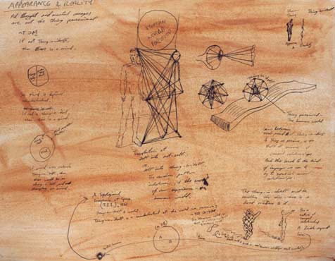 Ink and watercolour on cardboard,60 x 50 cm, 1996.